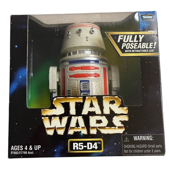 Star Wars Action Collection 6 R5-D4 Action Figure In Package 1998 Hasbro NIB New - Picture 1 of 6
